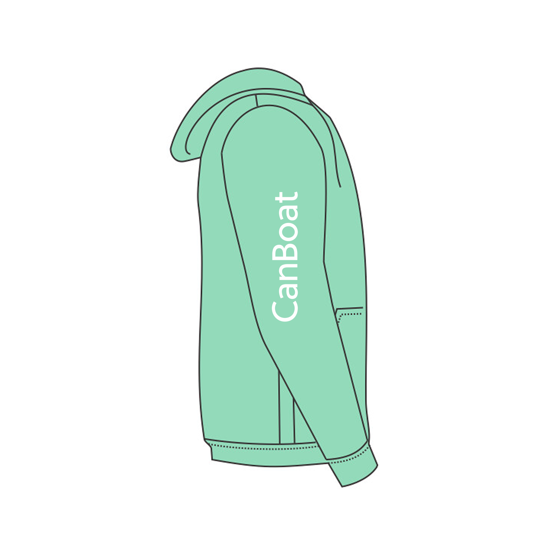 CanBoat Hooded Sweatshirt #2 (White)