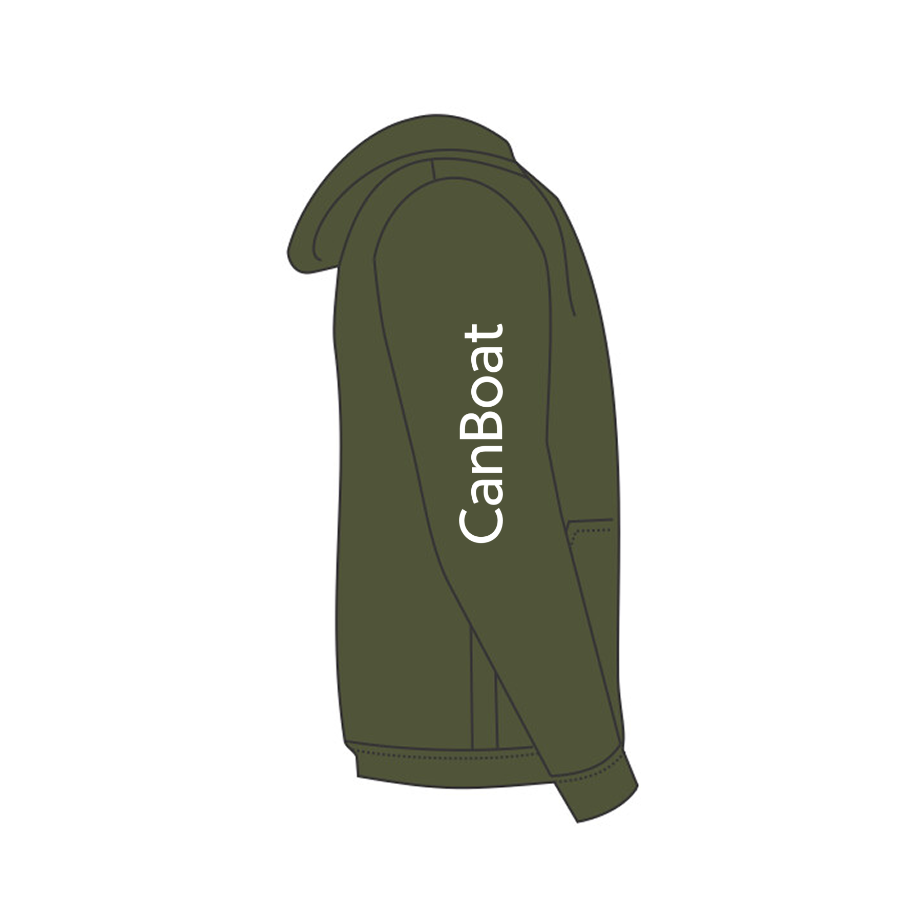CanBoat Hooded Sweatshirt #2 (White)