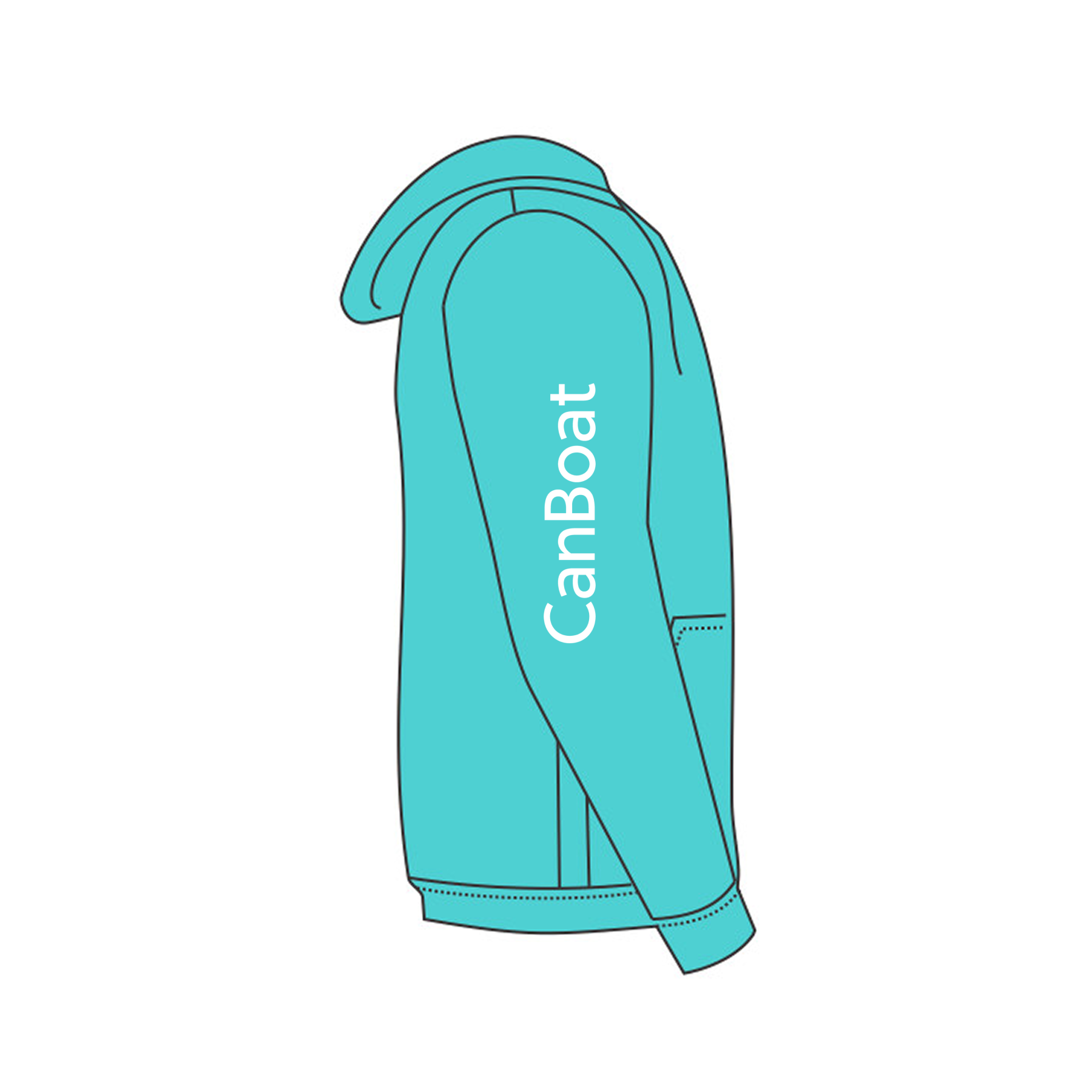 CanBoat Hooded Sweatshirt #2 (White)
