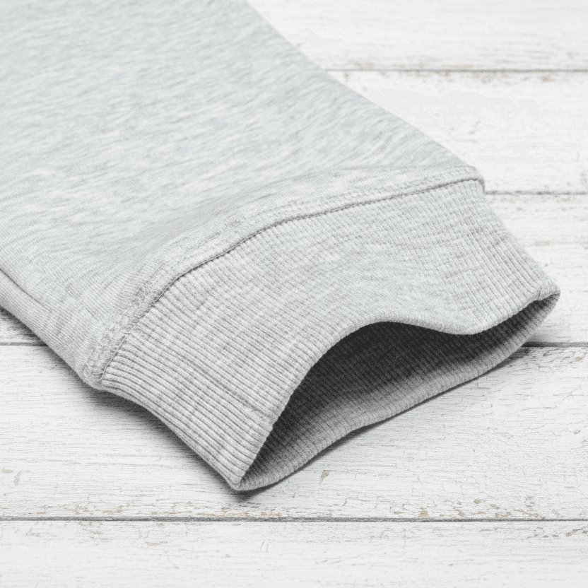 Close-up of a gray textured fabric on a white background
