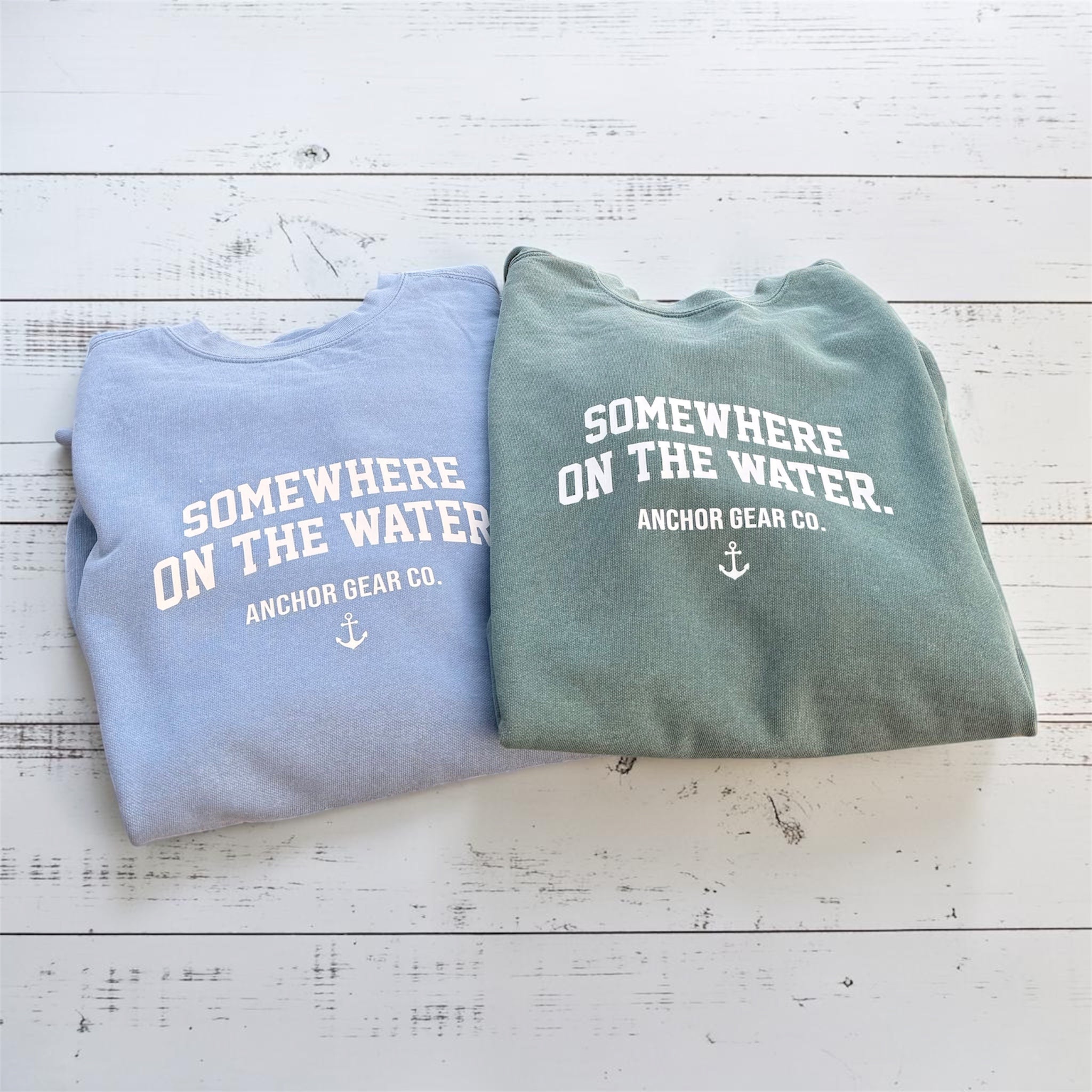 Somewhere on the Water Premium Crewneck